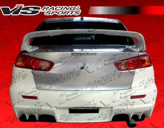 Free Returns Mitsubishi Lancer VIS Racing EVO X Widebody Rear Bumper - 08MTLAN4DEVXWB-002
