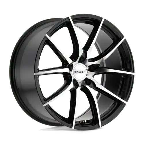 Direct From Manufacturer TSW SPRINT Alloy Wheel 19x9.5 ET20 5x114 Gloss Black With Mirror Cut F
