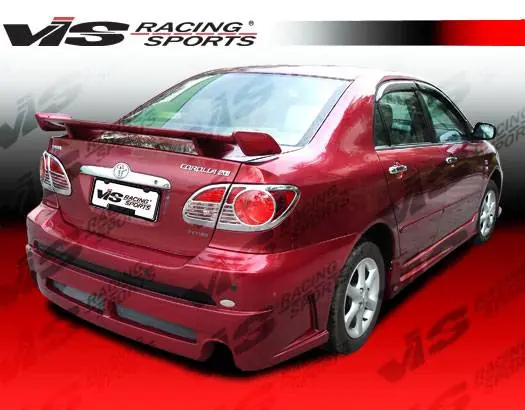 Toyota Corolla VIS Racing Fuzion Rear Bumper - 03TYCOR4DFUZ-002 Free Delivery