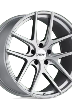 Big Sale TSW GENEVA Alloy Wheel 20x10.5 ET25 5x120 Matt Titanium Silver 76.1mm