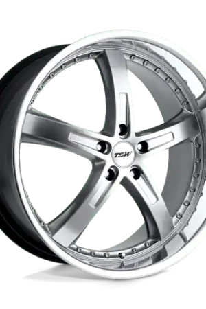 Mega Sale TSW JARAMA Alloy Wheel 20x10 ET25 5x120 Hyper Silver With Mirror Cut L