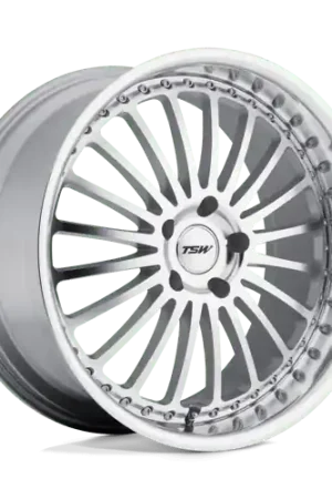 Budget TSW SILVERSTONE Alloy Wheel 20x10 ET40 5x114 Silver Mirror Cut Face &