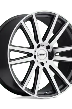 TSW GATSBY Alloy Wheel 22x10 ET37 5x120 Gunmetal With Mirror Cut Face New Arrival
