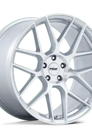 Best Price TSW TW002 LASARTHE Alloy Wheel 18x9 ET45 5x112 Gloss Silver Machined 6