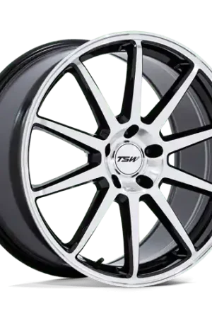 TSW TW004 CANARD Alloy Wheel 19x10.5 ET43 5x114 Gloss Black With Machi Final Sale