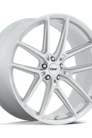 TSW TW006 IMOLA Alloy Wheel 22x10.5 ET38 5x120 Gloss Silver With Machi Original