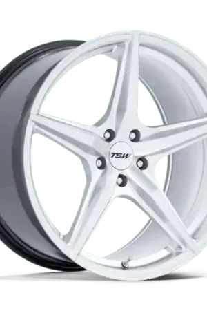 TSW TW007 ESPRIT Alloy Wheel 20x9 ET45 5x112 Hyper Silver With Machine Next Day Delivery