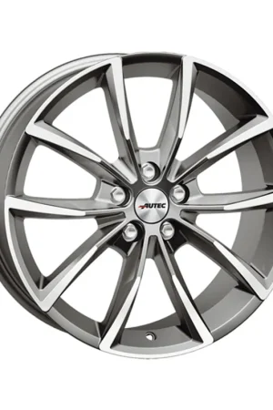 AUTEC Astana Alloy Wheel 17x7 ET50 5x108 Titanium Silver Polished 63.3 Last Chance