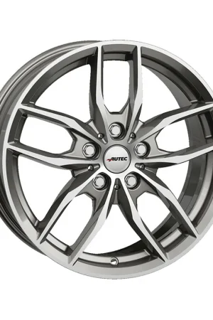 AUTEC Bavaris Alloy Wheel 16x6.5 ET22 5x112 Titanium Silver Polished 6 Luxury
