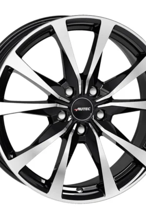 AUTEC Brixen Alloy Wheel 19x8 ET45 5x108 Black Polished 63.3mm CB Exclusive Offer