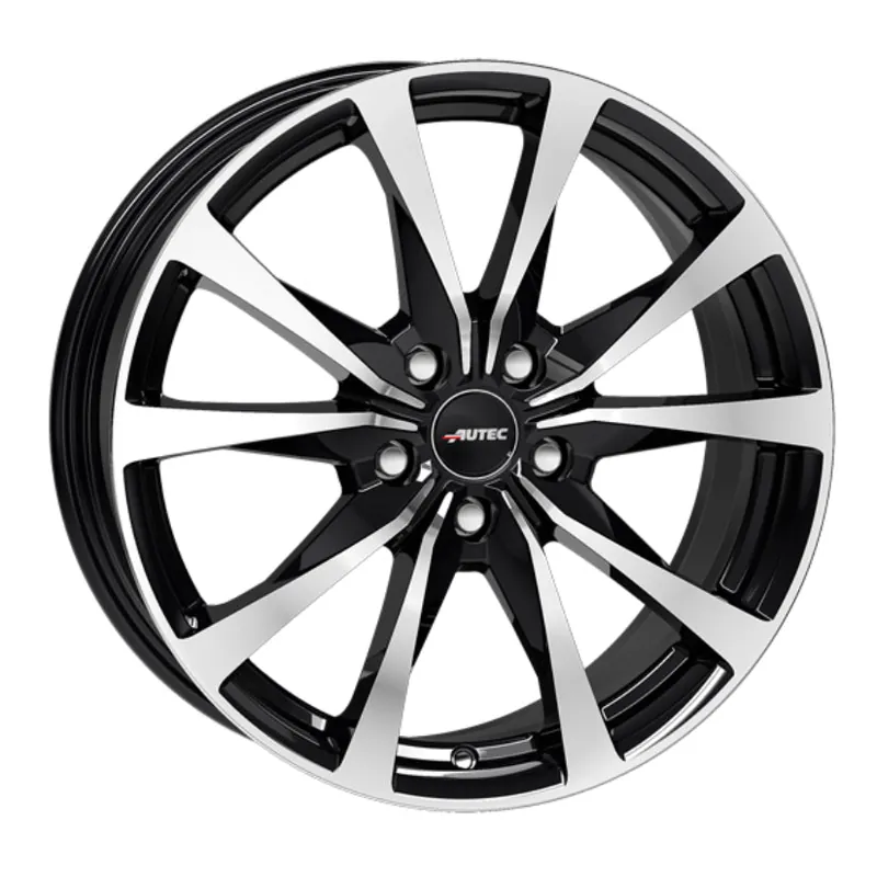 AUTEC Brixen Alloy Wheel 18x7 ET45 5x114 Black Polished 67.1mm CB Seasonal Sale