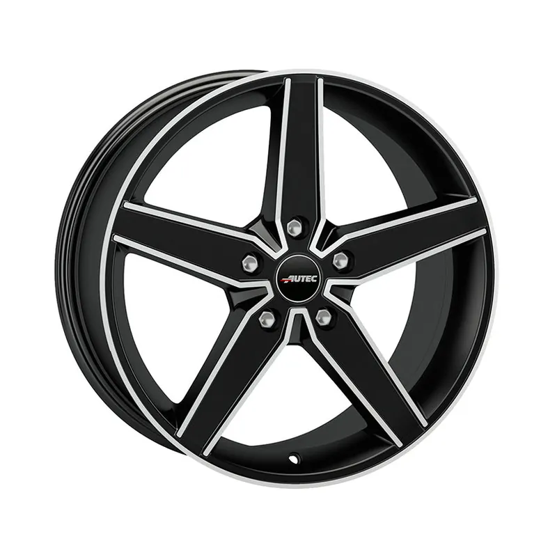 AUTEC Delano Alloy Wheel 18x8 ET35 5x112 Black Matt Polished 70mm CB Direct From Manufacturer