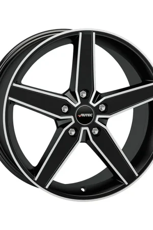 Final Sale AUTEC Delano Alloy Wheel 20x8.5 ET48 5x112 Black Matt Polished 70mm CB