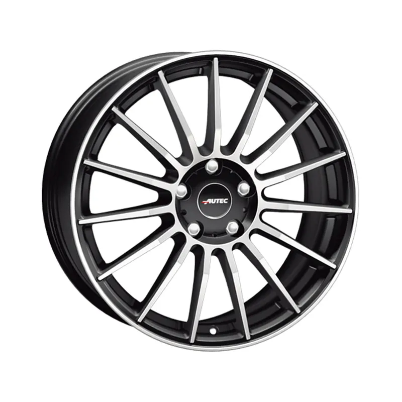 AUTEC Lamera Alloy Wheel 19x8 ET38 5x112 Black Matt Polished 70mm CB Clearance