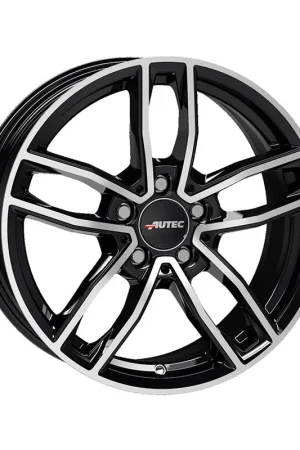 AUTEC Mercador Alloy Wheel 17x6.5 ET38 5x112 Black Polished 66.5mm CB Modern