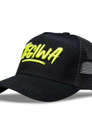 Same Day Shipping Tegiwa Trucker Script Logo Black Cap