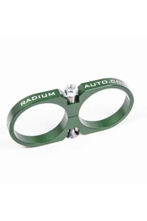 Radium Engineering 2-Piece Fuel Pump Clamp For Bosch 044 - Green With Professional Grade