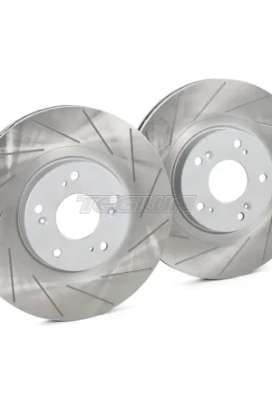 PBS Rear High Carbon Grooved Brake Discs Honda Civic Type R FN2 Handmade