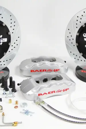 Baer Pro+ Front Big Brake Kit with 14-Inch Rotors; Silver Calipers Clearance