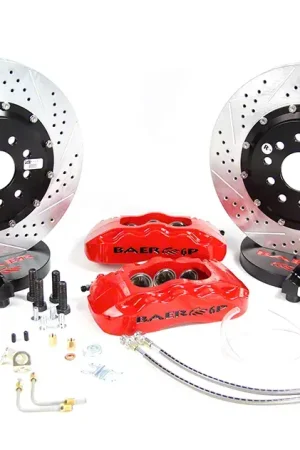 Latest Baer Pro+ Front Big Brake Kit; Silver Calipers
