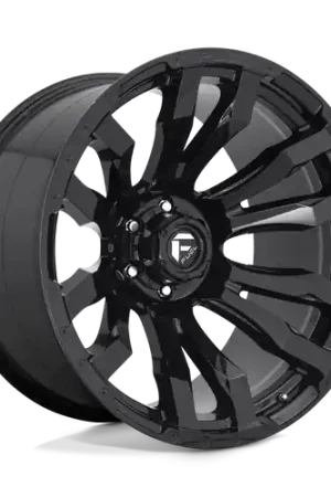 Best Price Fuel 1PC D675 BLITZ 8X170 20X10 -18 GLOSS BLACK