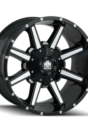 Direct From Factory Mayhem Arsenal 8104 8x165.1/8x170 22x12-44 Gloss Black/Machined Face
