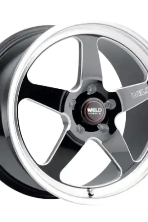 WELD Performance Ventura 5x120.65 22x10.5 +13 Gloss Black/Milled Diamond Cut Lip Crafted