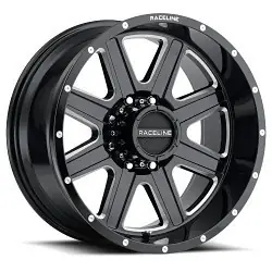 Raceline 940M Hostage 6x139.7 17x9 0 Black and Milled Low Price