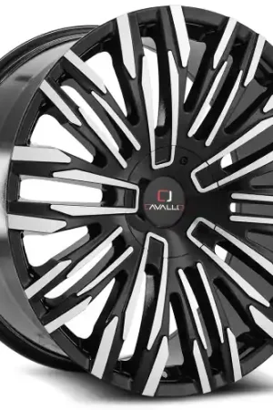 Buy Online Cavallo CLV-28 6x135/6x139.7 22x9.5 +25 Gloss Black & Machined