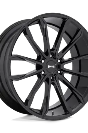 Cheap DUB 1PC S253 CLOUT 6X135 24X10 +30 GLOSS BLACK