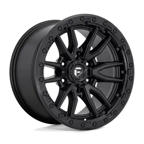 Hassle-Free Returns Fuel 1PC D679 REBEL 6X139.7 16X8 +1 MATTE BLACK