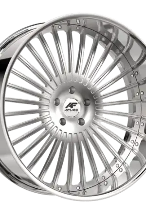 Time-Limited Amani R.E.A.L. 5x120/5x127 28x10 +5 Brush Center Chrome Lip