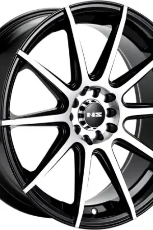 Worldwide Shipping Ns Wheels NS1501 5x100/5x114.3 17x7.5 +38 Gloss Black Machined