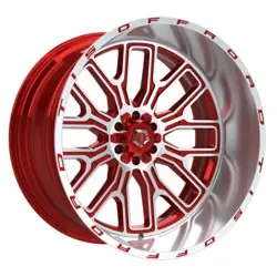 Certified TIS 560MRL 8X170 20x10 -19 Gloss Red Machined Face