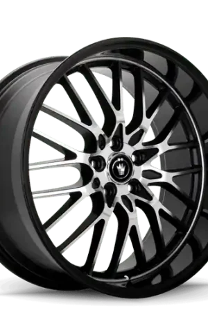 Save Now Konig Lace 5x112 17x8+45 Black/Machine Spoke
