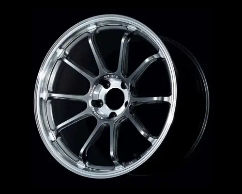 Advan Racing RZ-DF2 5x114.3 19x9.0 +43 DIAMOND CUT & HYPER PLATINUM BLACK Brand New
