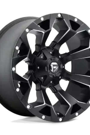 Limited Time Fuel 1PC D546 ASSAULT 6X135/6X139.7 17X9 +2 MATTE BLACK MILLED