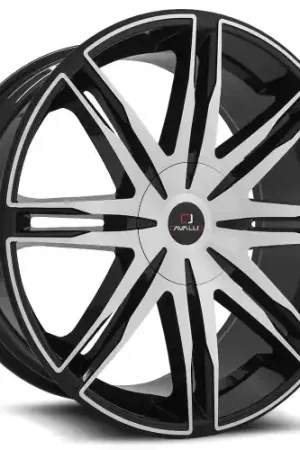 Cavallo CLV-18 5x108 22x8.5 +38 Gloss Black & Machined Exclusive