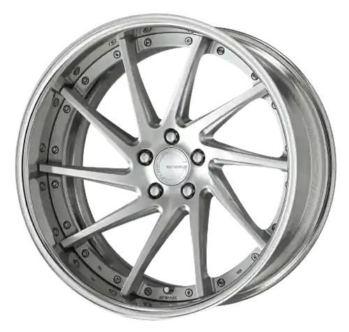 Price Drop Work Gnosis Cvs 5x114.3 22x8.5+38 O Disk Brush Silver Clear