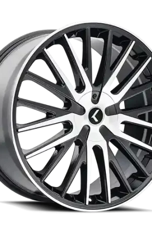 Free Shipping Kraze Double Down 185 5x108/5x114.3 17x8+38 Black Machined