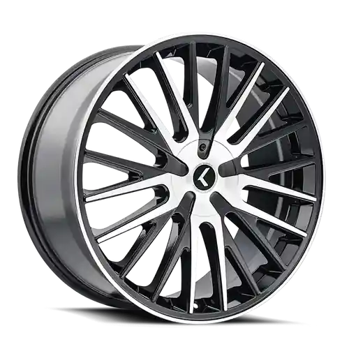 Free Shipping Kraze Double Down 185 5x108/5x114.3 17x8+38 Black Machined