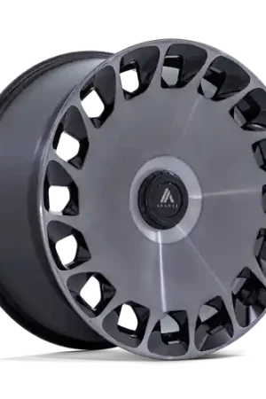 Asanti Black ABL-45 ARISTOCRAT 5X108/5X114.3 22X10.5 +45 GLOSS BLACK MACHINED FACE WITH DDT Same Day Shipping