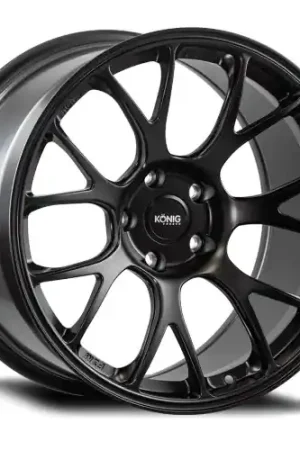 Konig Forged F1M 5X120.65 18x10+58 Satin Black Knurled Bead Buy Direct