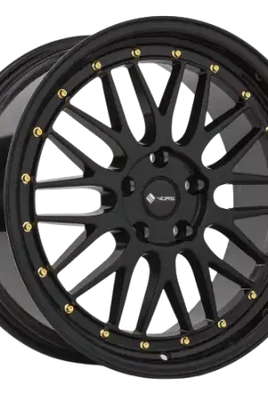 Vors VR8 5x108 20x9.5  +35 All Black Gold Rivet Free Delivery
