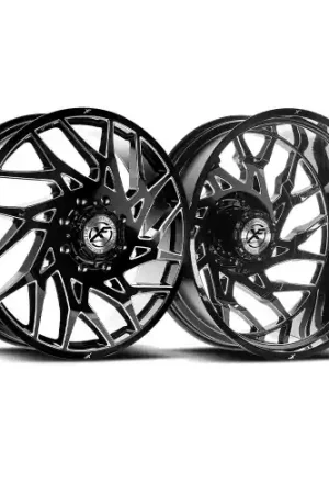 XF Dually XF-229 Dually 8x210 26x8.25 +110 Gloss Black & Milled Premium
