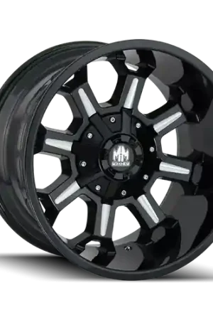 Instant Buy Mayhem Combat 8105 6x135/6x139.7 20x9+18 Gloss Black/Milled Spokes