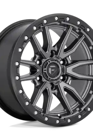 Buy Today Fuel 1PC D680 REBEL 6X139.7 16X8 +1 MATTE GUN METAL BLACK BEAD RING
