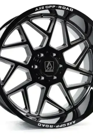 Axe NEMESIS 6x135/6x139.7 22X12 -44 GLOSS BLACK MILLED Premium