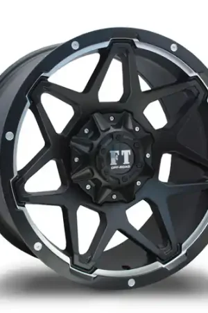 FULL THROTTLE FT4 5x127/5x135 20x10+0 BLACK MACHINED/ UNDERCUT Mega Sale