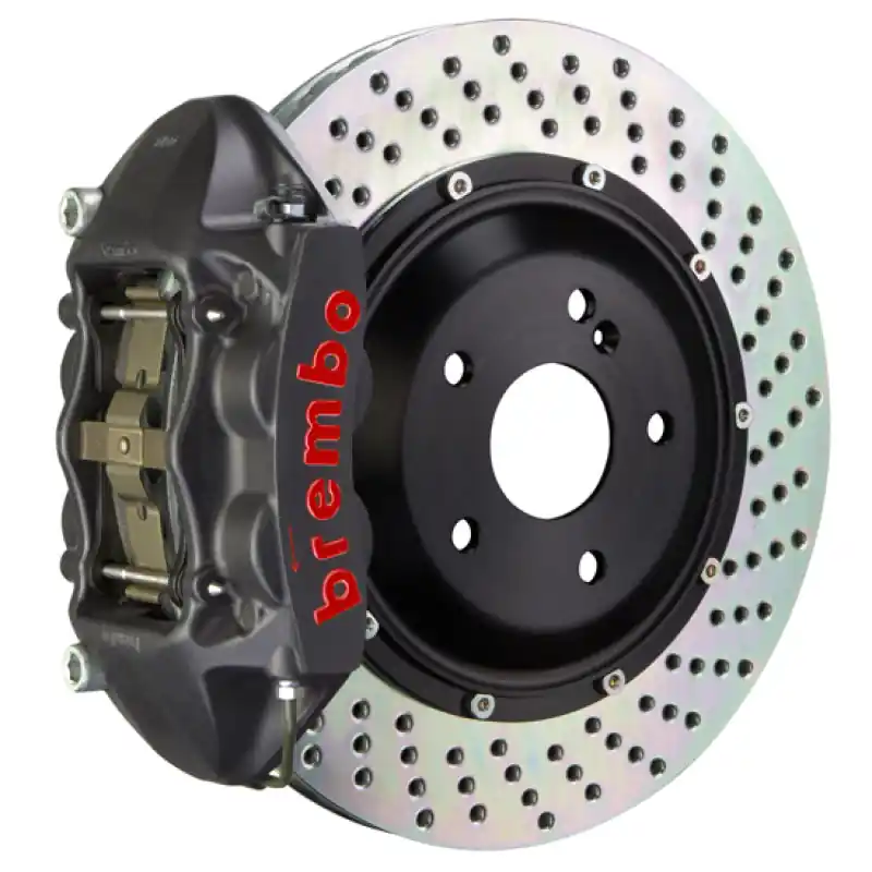 Grab Now Brembo 23+ GR Corolla Rear GTS BBK 4 Piston Cast 345x28 2pc Rotor Dril — PMD Premier Motoring Development